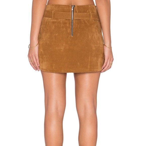 Motel Rocks Faux Suede Skirt WORN TWICE - Picture 3 of 6